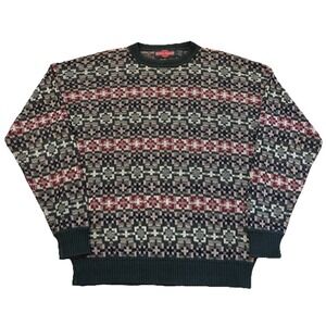 Vintage 90s Stone Haven Grandpa Sweater Ramie Cotton Blend Men's Size Large Tall